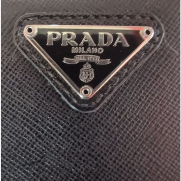 PRADA SAFFIANO LEATHER LONG ZIP AROUND WALLET BLACK - Picture 6 of 10